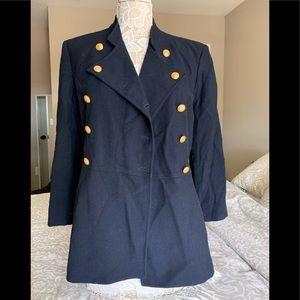 Ralph Lauren Navy Double Breasted Jacket 14P